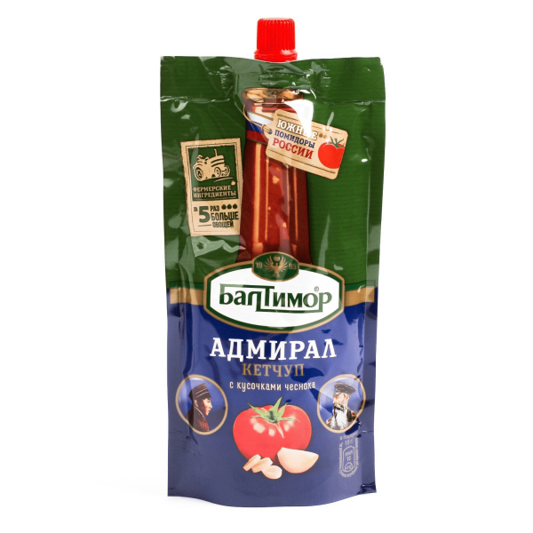 Кетчуп БАЛТИМОР адмирал 260 гр дой пак РКТ005