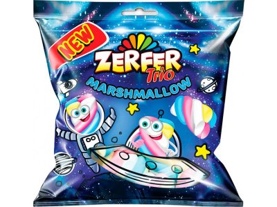 Маршмеллоу ЯШКИНО Зерфер трио со вкусом клубники, ванили и банана 90 гр ПМ802