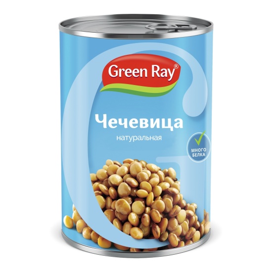 Чечевица ГРИН РЕЙ 425 гр ж/б