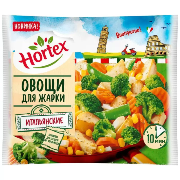 Смесь овощная Hortex (Хортекс) для жарки Овощи Итальянские замороженная 400гр