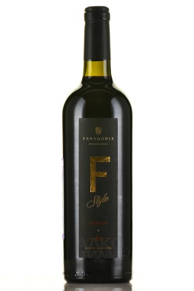Вино ФАНАГОРИЯ Ф-Стиль Мерло красное сух. 0,75л 13,%