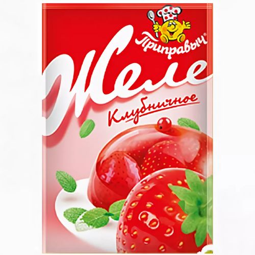 Желе ПРИПРАВЫЧ Клубника 100гр пакет