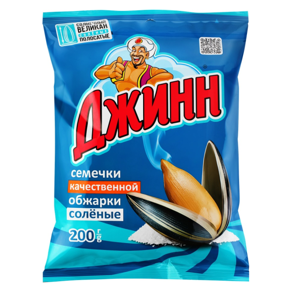 Семечки ДЖИНН Великан с солью 200гр
