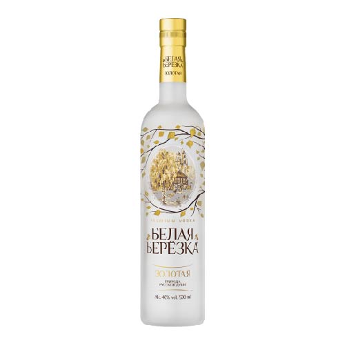 Водка БЕЛАЯ БЕРЕЗКА Золотая  0,5л 40%
