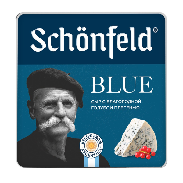 Сыр ШОНФИЛД Блу с благородной голубой плесенью 54% без змж 100гр