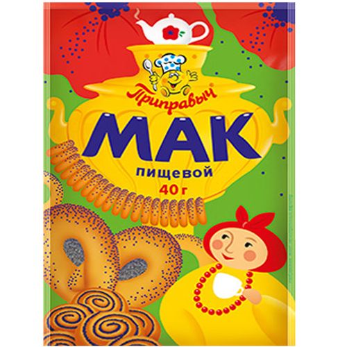 Мак ПРИПРАВЫЧ пищевой 40гр пакет