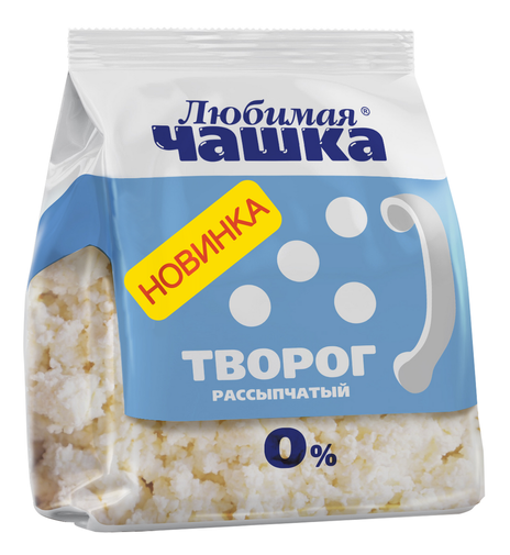 Творог ЛЮБИМАЯ ЧАШКА обезжиренный без змж 300гр