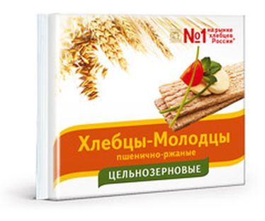 Хлебцы ХЛЕБЕЦ МОЛОДЕЦ хруст. пшенично-Ржаные 100гр