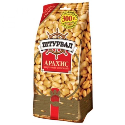 Арахис ШТУРВАЛ жареный соленый 300гр