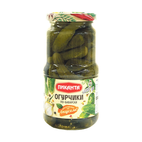 Огурчики ПИКАНТА по-Баварски 460 гр ст/б