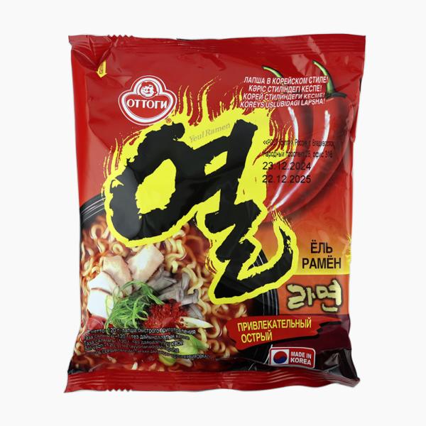 Лапша Оттоги ЁЛЬ РАМЁН со вкусом острого перца 120г м/уп