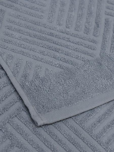 Полотенце махровое 50 х 90, ЛЮКСОР ВОЛНА, цв. серо-голубой, Аваль