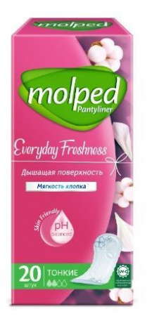 Прокладки ежедневные МОЛПЕД Ежедненая свежесть 20шт