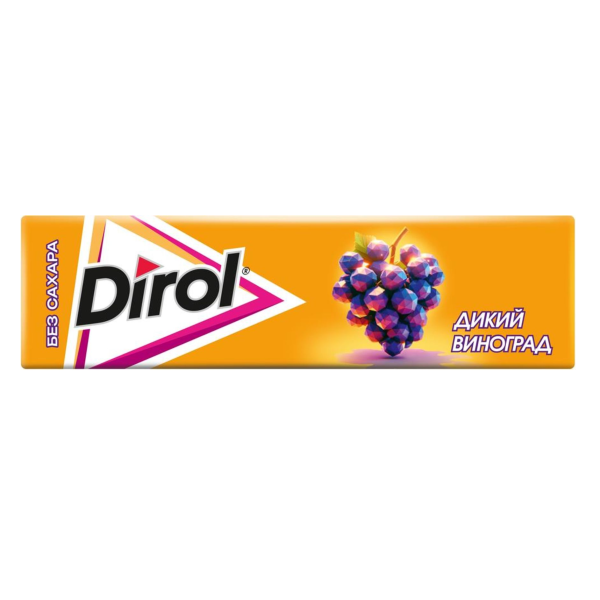 Жевательная резинка ДИРОЛ Подушечки виноград. кокт 13,6гр
