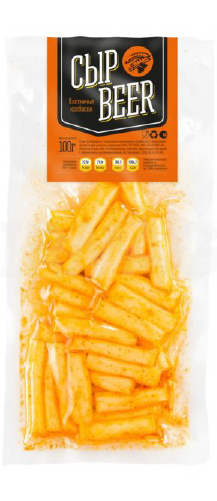 Сыр БИР охотничьи колбаски без змж 100гр