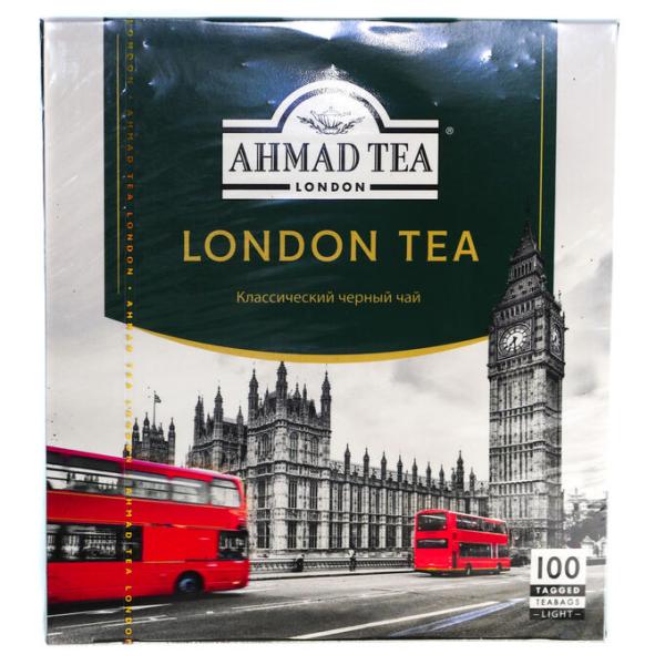 Чай чёрный АХМАД Лондон Ти Ахмад классический 100 пак.*1,8 гр