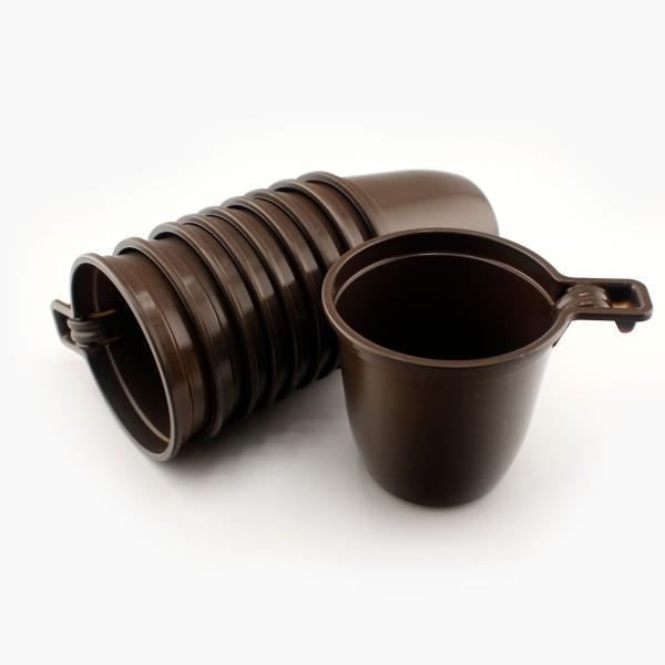 Набор пластиковых чашек кофейных 200 мл., 10 шт