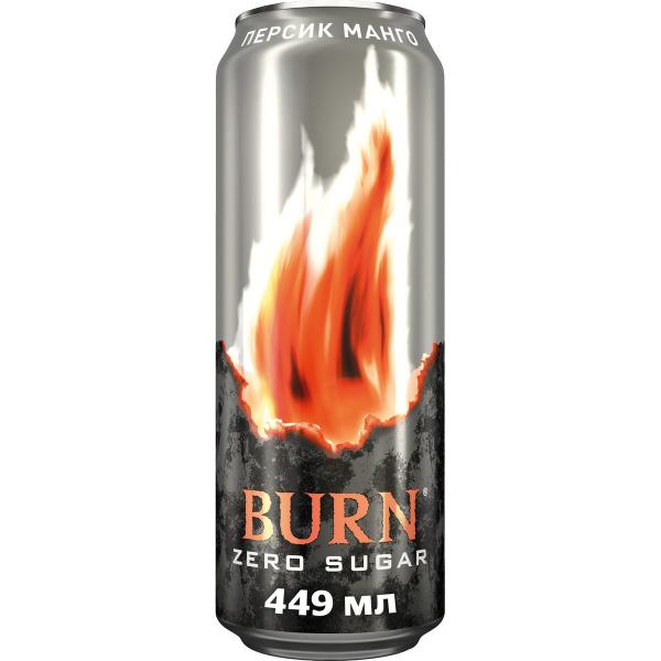 Напиток энергетический Burn Персик-манго 449 мл