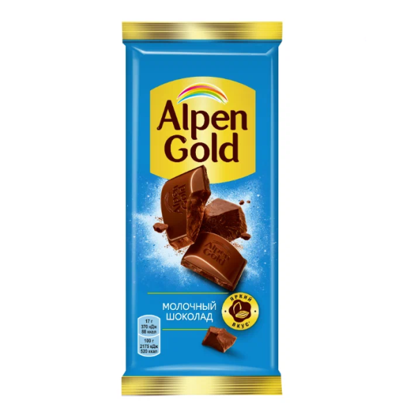 Шоколад молочный АЛЬПЕН ГОЛЬД 80 гр