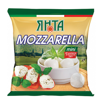 Сыр Моцарелла ЯНТА 45% без змж 150гр