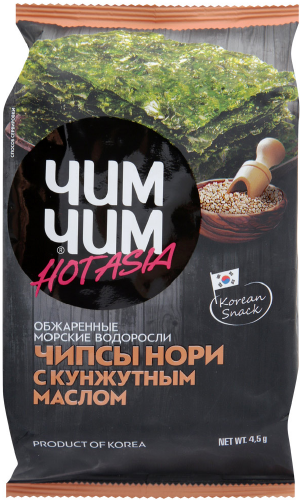 Чипсы нори ЧИМ-ЧИМ с кунжутным маслом 4.5 гр