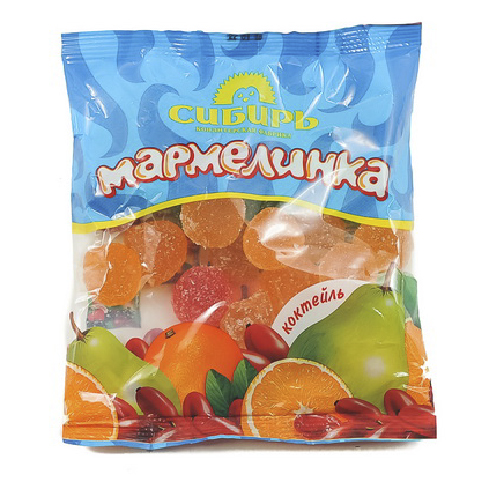 Мармелад Мармелинка КФ СИБИРЬ Коктейль желейно-формовой 300гр