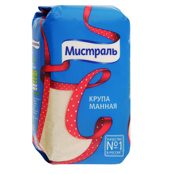 Крупа МИСТРАЛЬ манная 800 гр.