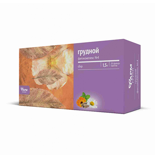 Сбор ФАРМГРУПП Грудной фитокомплекс, ф/п по 1,5 гр., №20, арт. 3464