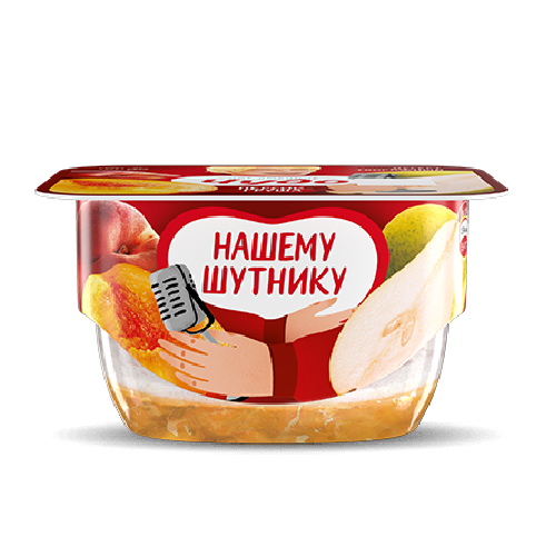 Десерт творожный ЧУДО персик-груша 4,2% без змж 100гр