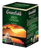 Чай ГРИНФИЛД Рич Цейлон в пирамидках 20п*2гр
