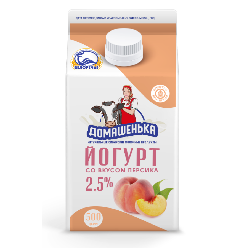 Йогурт БЕЛОРЕЧЬЕ 2,5% без змж 500мл т/п