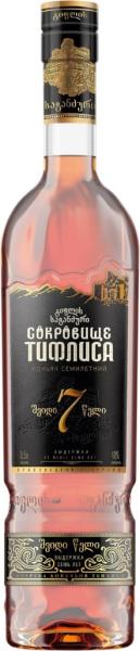 Коньяк СОКРОВИЩЕ ТИФЛИСА 7 лет 0,5л 40%