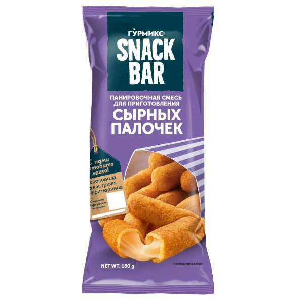 Смесь Гурмикс панировочная для приготовления сырных палочек 200гр