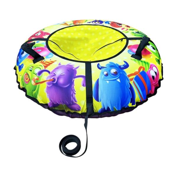 Санки-ватрушка ФАНИ САНИ Мишка на сноуборде диаметр 80 см 80970