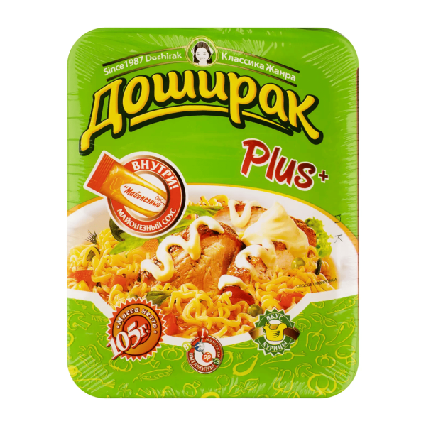Лапша ДОШИРАК ПЛЮС курица 105 гр.