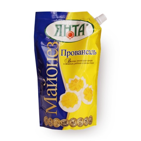 Майонез ЯНТА Провансаль 800гр дой-пак с дозатором