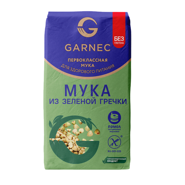 Мука ГАРНЕЦ гречневая 500гр