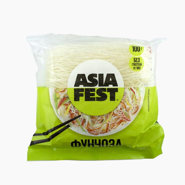 Фунчоза АЗИЯ ФЕСТ из крахмала бобов, гороха, кукурузы 100гр