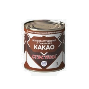 Молоко сгущенное БАЙКАЛЬСКОЕ какао 8,5% без змж 380 гр ж/б