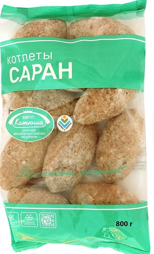 Котлеты КАТЮША Саран 800гр
