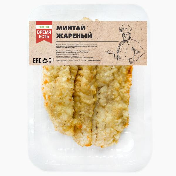 Минтай жареный филе уп.