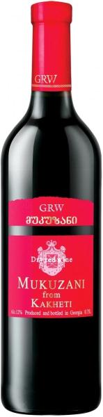 Вино ДЖИ ЭР ВИ Мукузани ординарн. красное сух. 0,75л 12%