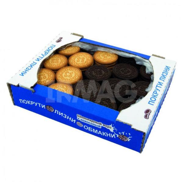 Печенье сахарное СЛАВИЯ Умка ассорти 600 гр мини-тв