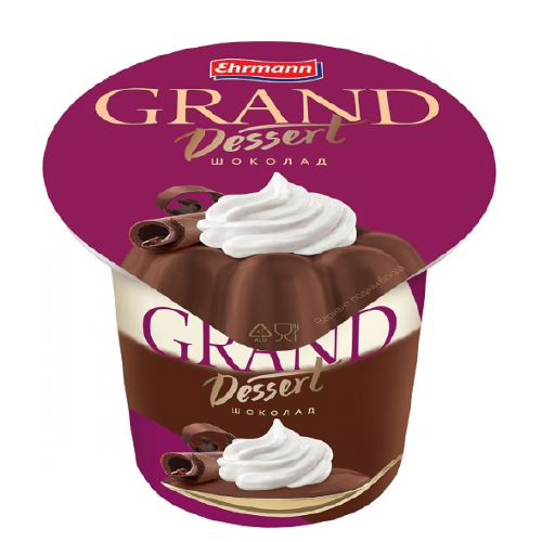 Пудинг ГРАНД ДЕСЕРТ шоколад 5,2%  без змж 200гр