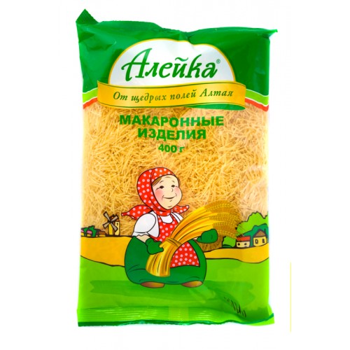 Макароны АЛЕЙКА Вермишель обычная 400гр