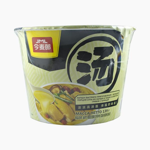 Лапша ДЖИЭМЭЛЬ со вкусом грибов с курицей  б/п 140 гр. чашка