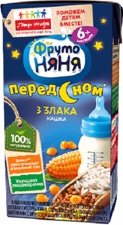 Каша жидкая ФРУТОНЯНЯ молочно-злаковая 200гр