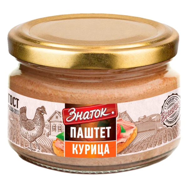 Паштет ЗНАТОК из куриной печени 200 гр ст/б
