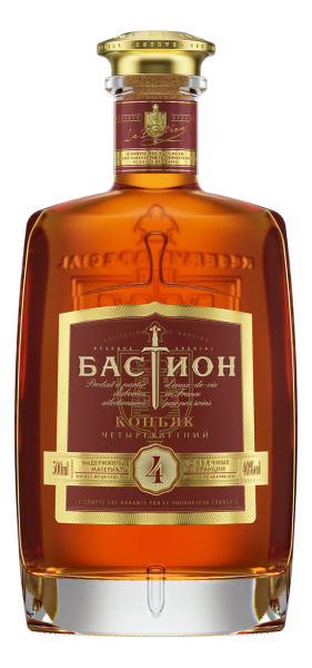 Коньяк БАСТИОН 4 года 0,5л 40%