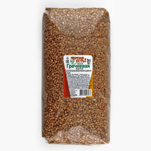 Крупа ВРЕМЯ ЕСТЬ гречневая пропаренная 800гр.